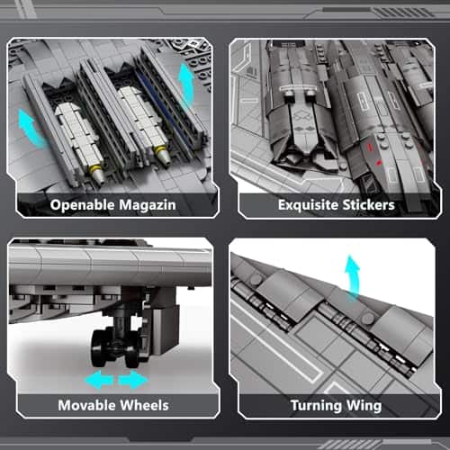 JMBricklayer Set de Construcción de Avión de Combate 60013, - Imagen 5