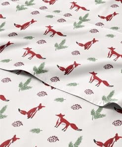 Juego de sábanas Queen Christmas Winter Fox - Juego de cama