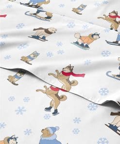 Juego de sábanas completo de esquí navideño - Juego de ropa