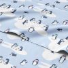 Juego de sábanas gemelas de pingüinos navideños - Juego de