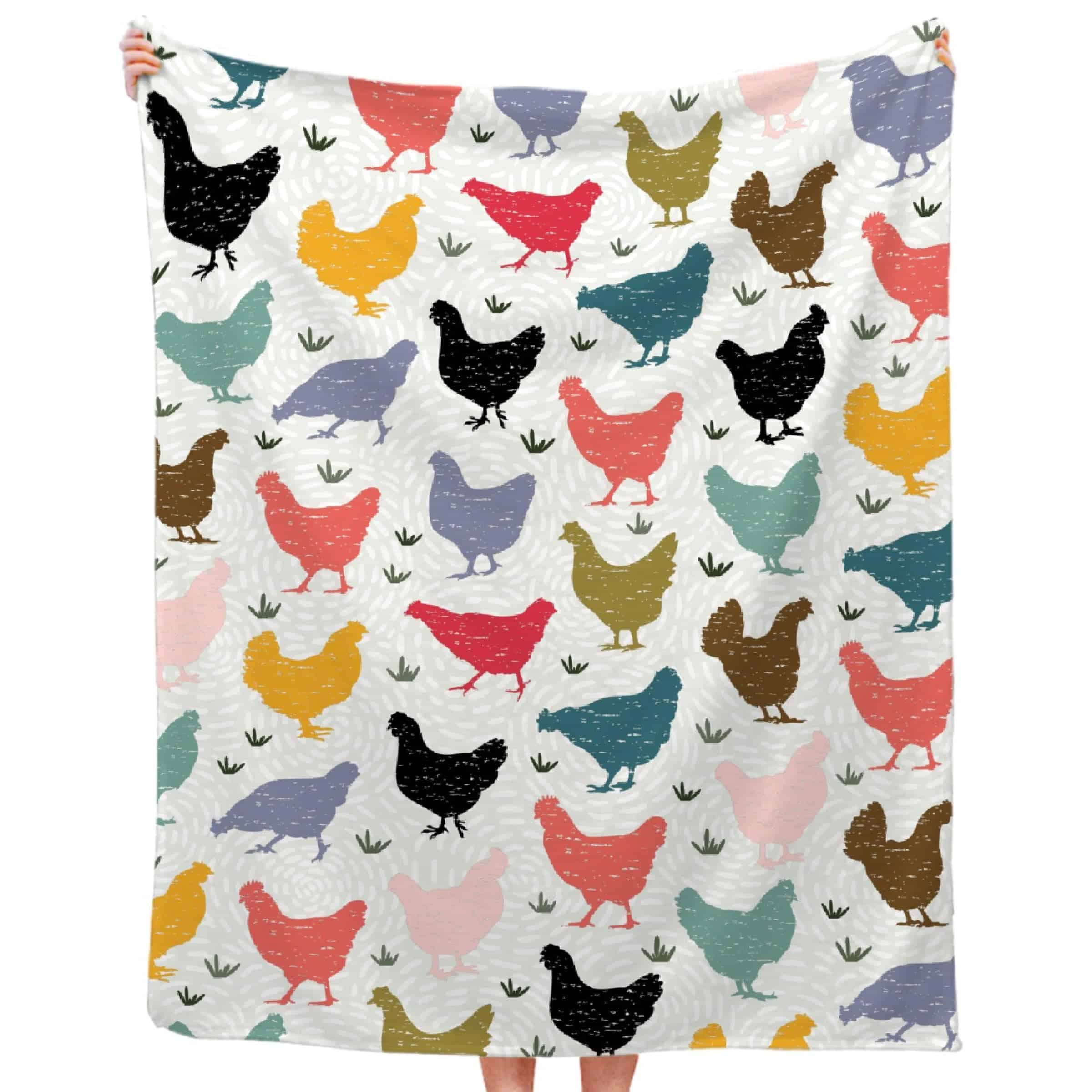 Manta de Pollo Colorido JOCASA Regalos de Franela Ligera - Imagen 3