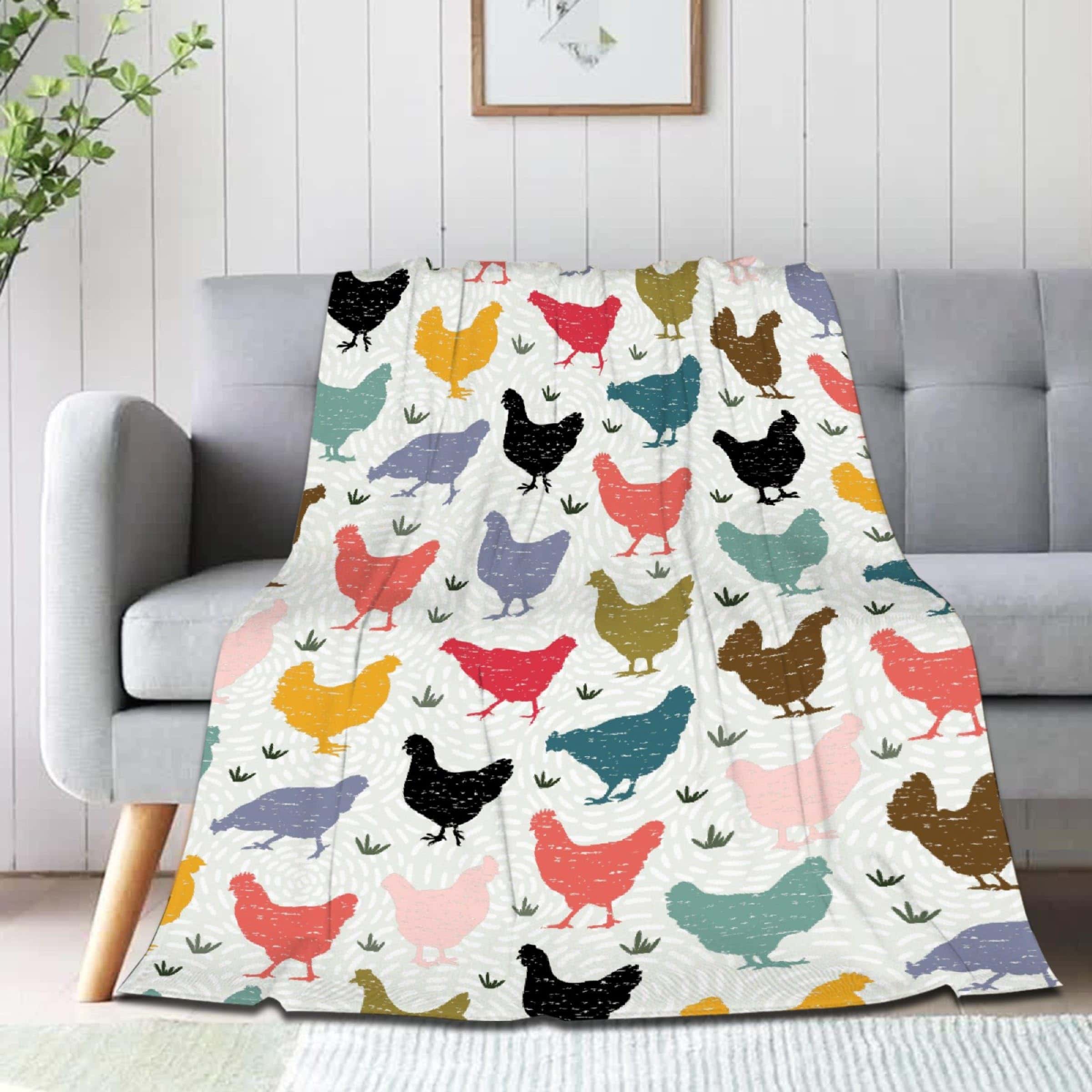 Manta de Pollo Colorido JOCASA Regalos de Franela Ligera - Imagen 9