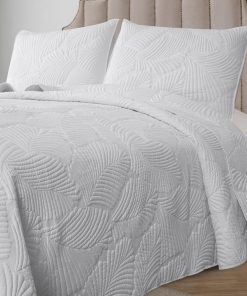 Colcha de Cama Peluche Petrichor Tamaño Queen Blanco -