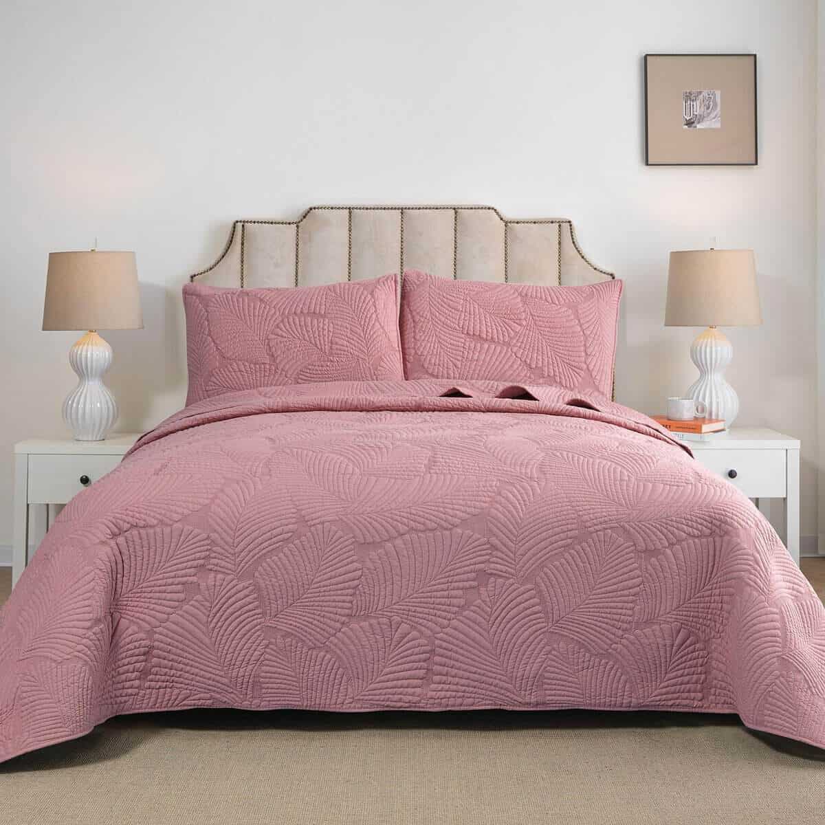 Colcha Acolchada Queen Size Petrichor Rose - Colcha para - Imagen 3