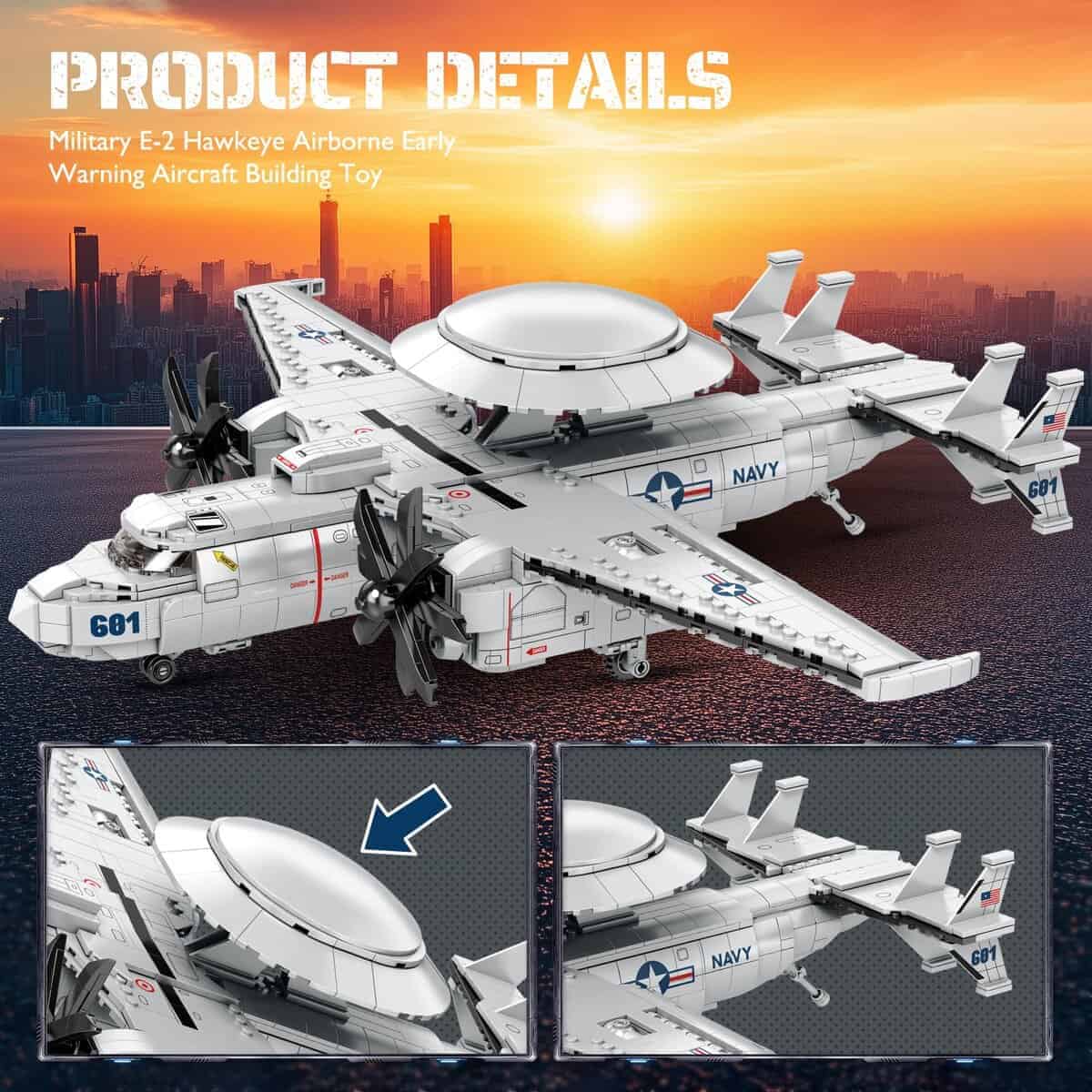 Set de Construcción de Avión Militar NUTCRACKER para - Imagen 7