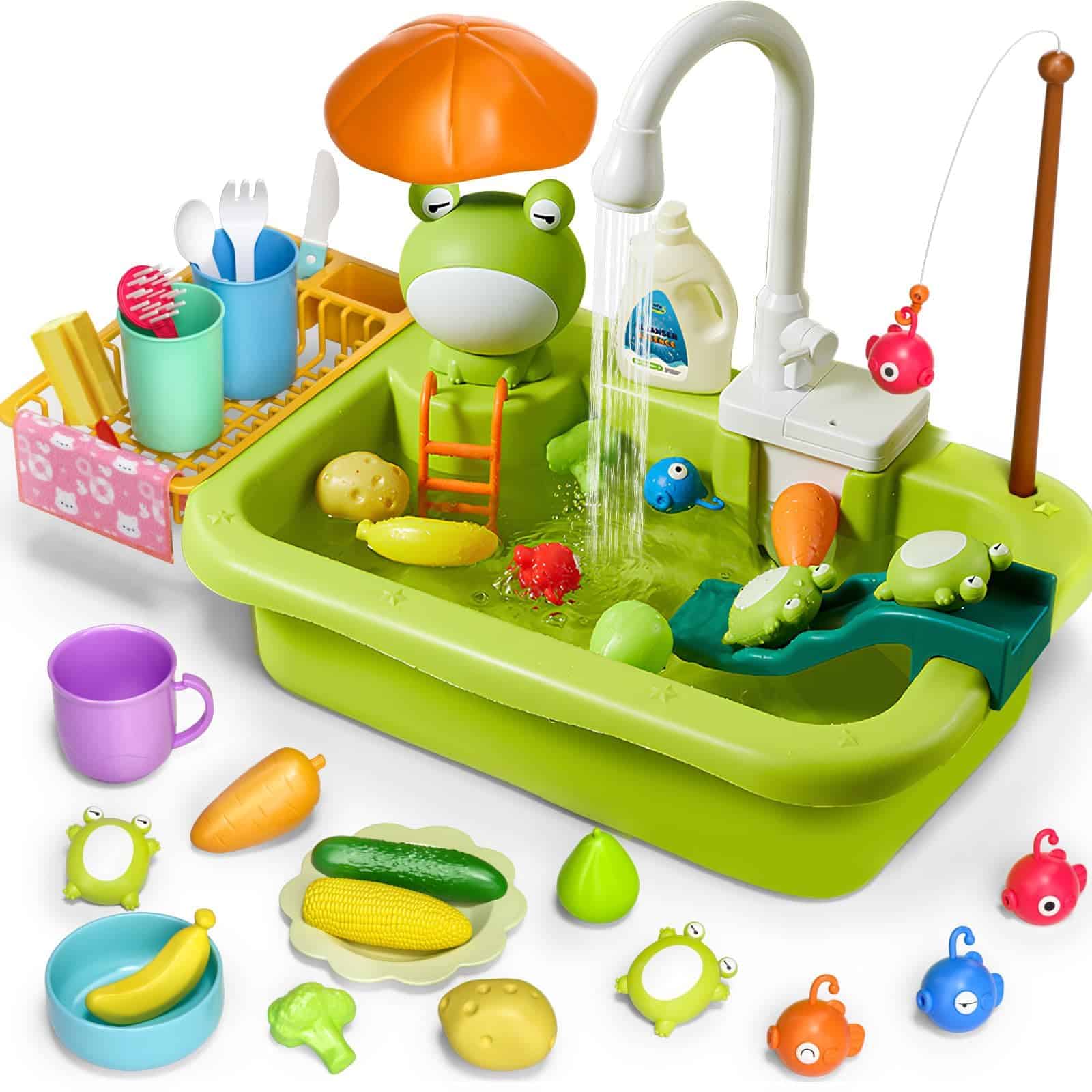 Fregadero de Juego con Agua Corriente, Juguete de Fregadero