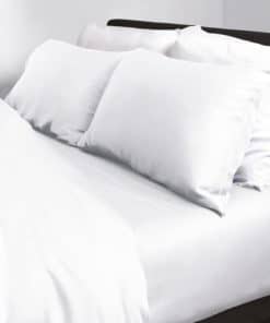 Juego de Sábanas de Percale de 4 Piezas Cariloha | Blanco |