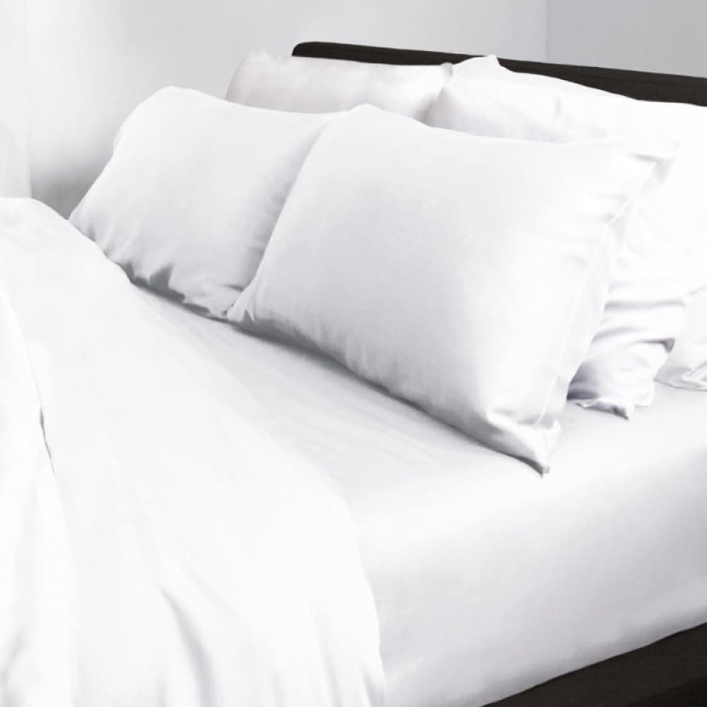 Juego de Sábanas de Percale de 4 Piezas Cariloha | Blanco |