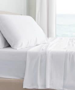 Juego de sábanas Cariloha Classic de 4 -Blanco