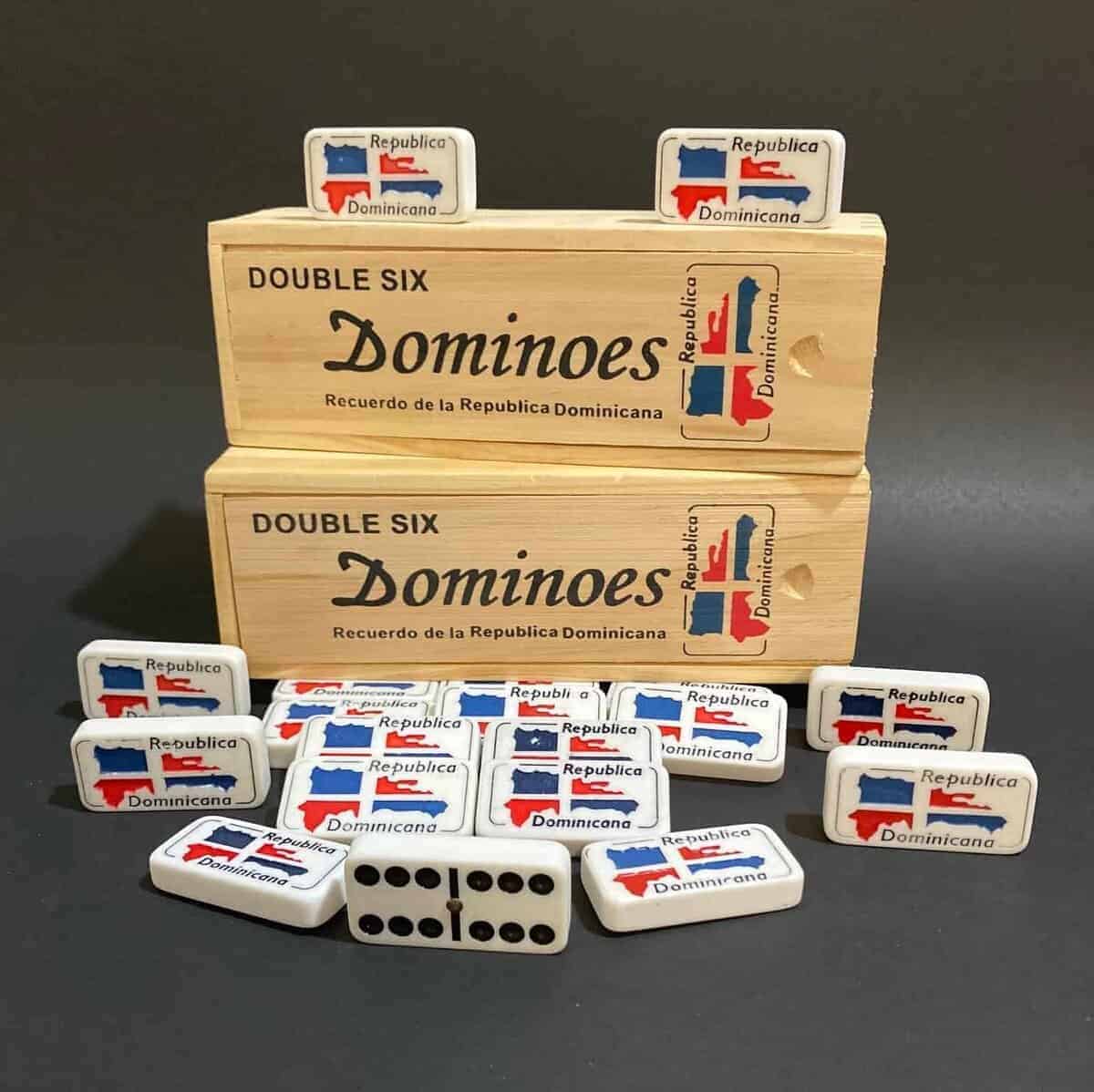Dominó de bandera Dominicana doble seis 2 juegos - Juego