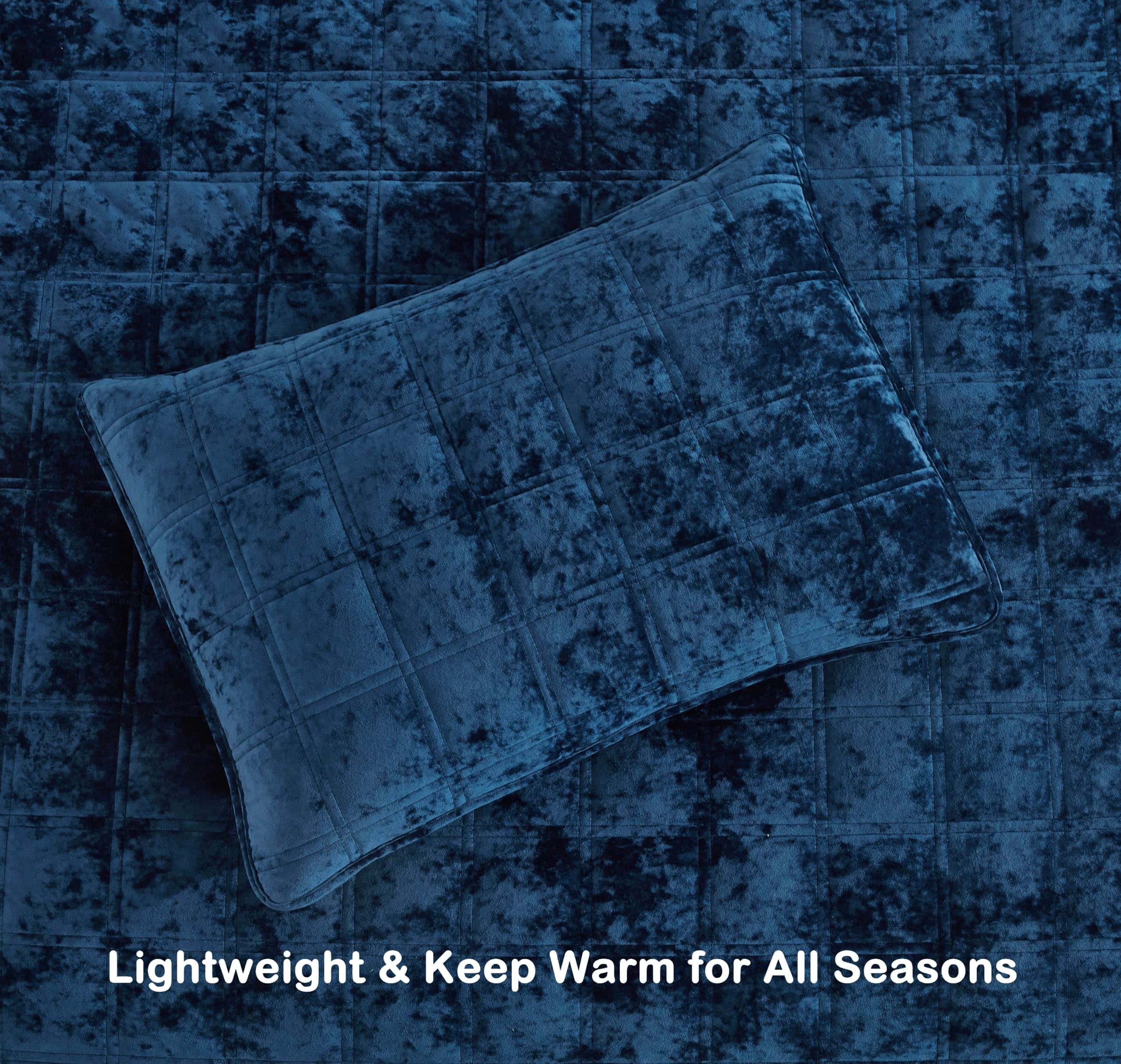 Chezmoi Collection Piers Juego de Edredón de Terciopelo - Imagen 7