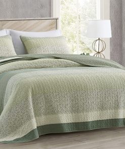 Chezmoi Collection Reed 2-Piezas Chic Patchwork Striped