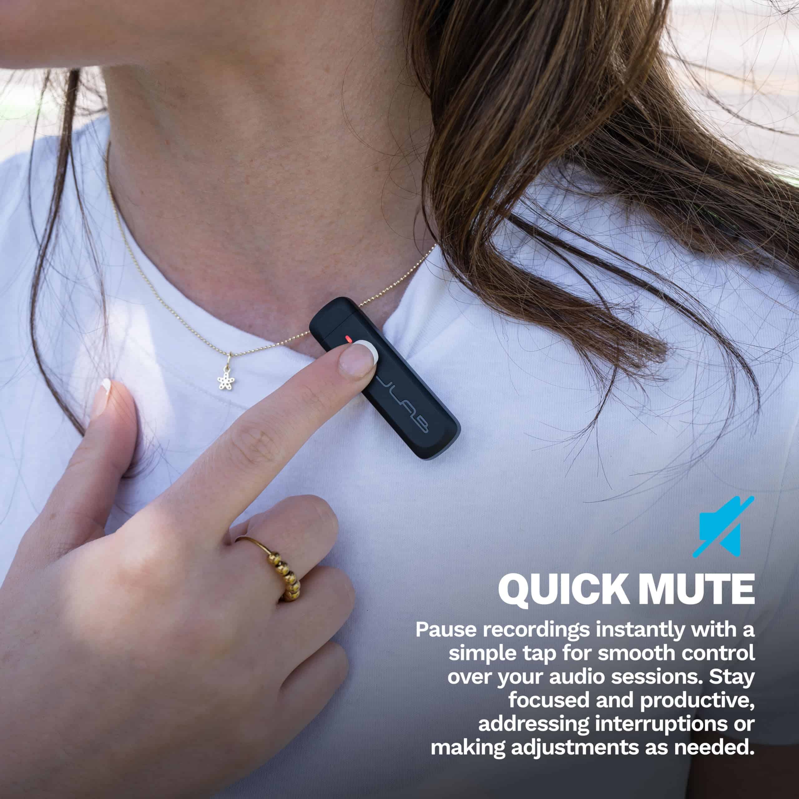 Sistema de Micrófono Lavalier Inalámbrico JLab Create, Plug - Imagen 7