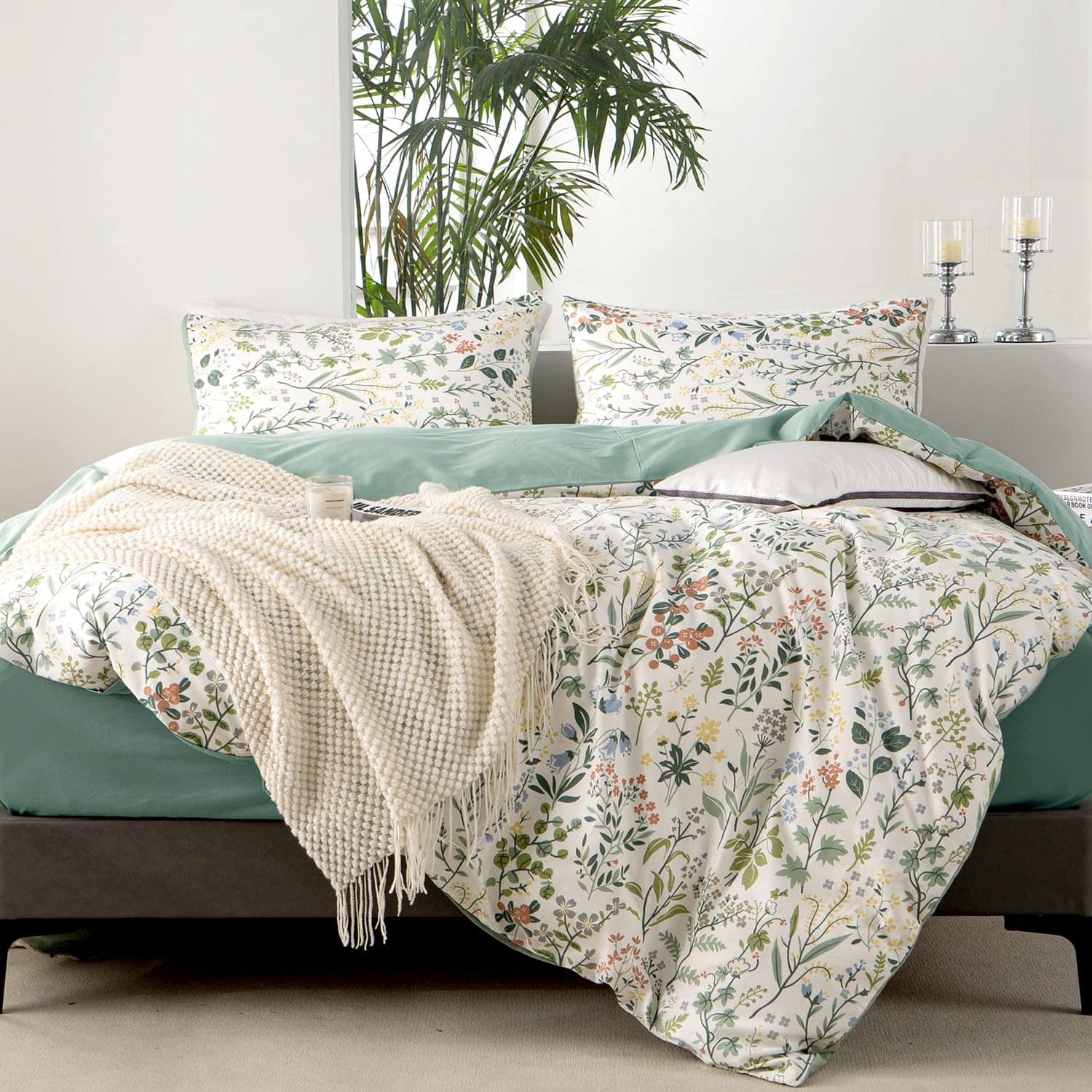 Juego de Funda nórdica King Floral 100% Microfibra - Imagen 4