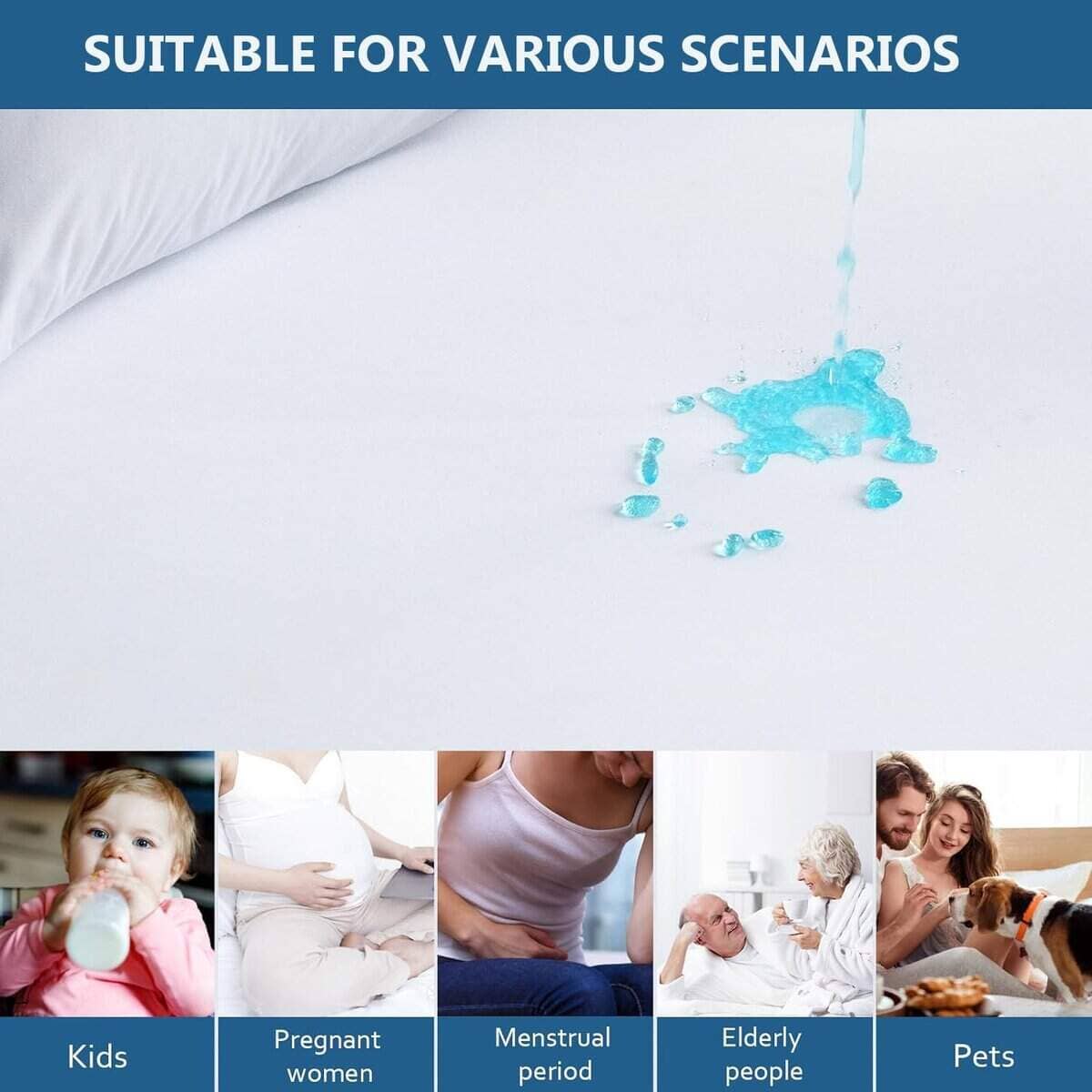 Funda de Edredón Impermeable, Lavable y Reutilizable de - Imagen 9