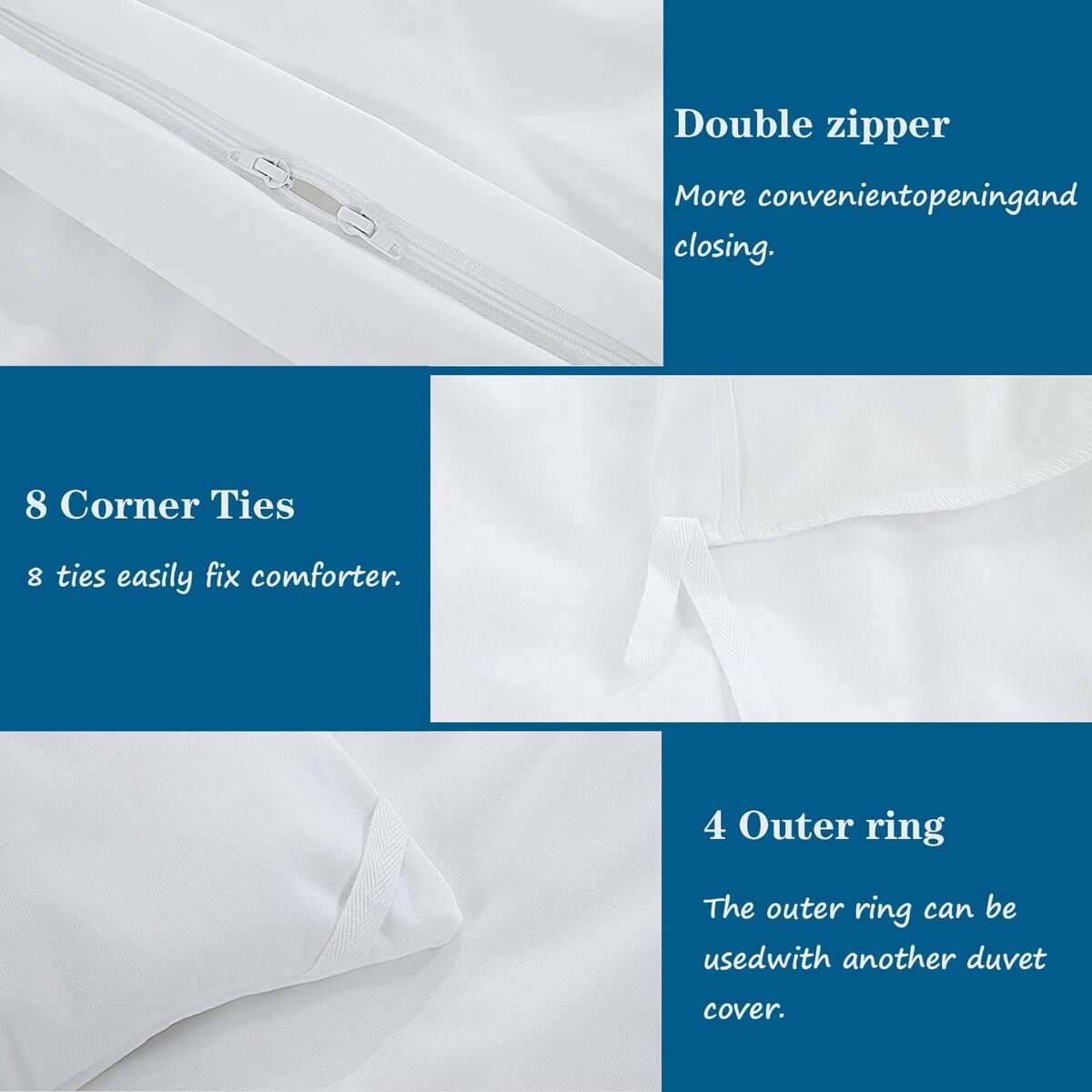 Funda de Edredón Impermeable, Lavable y Reutilizable de - Imagen 6