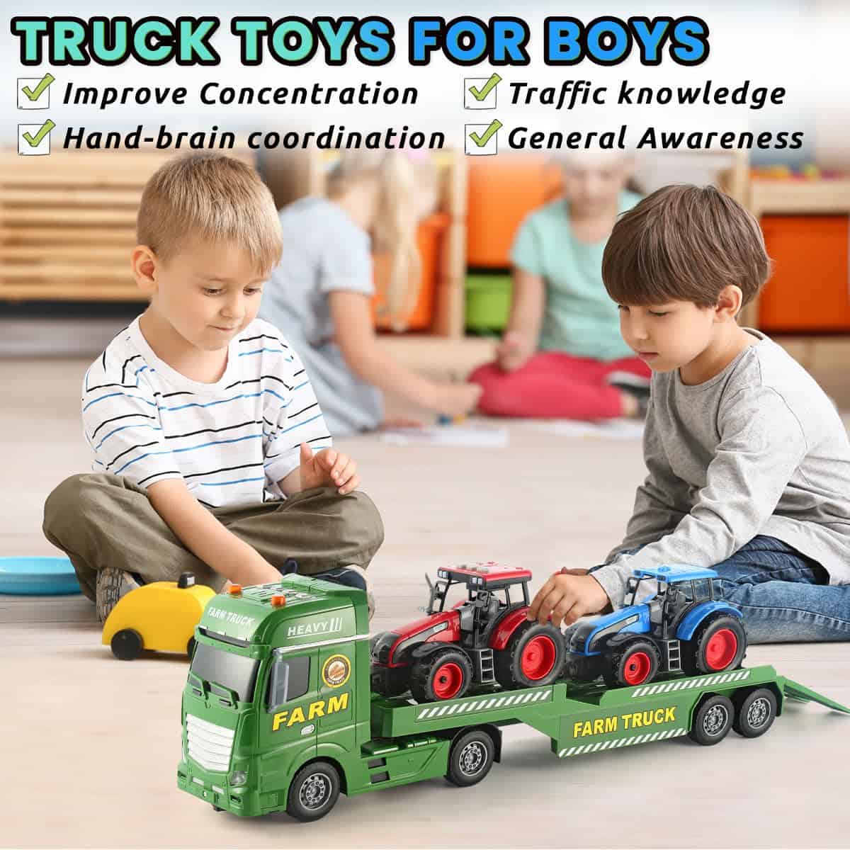 Juguete de Cargadora 3 en 1 Wenbeier de 25" con Tractores - Imagen 8