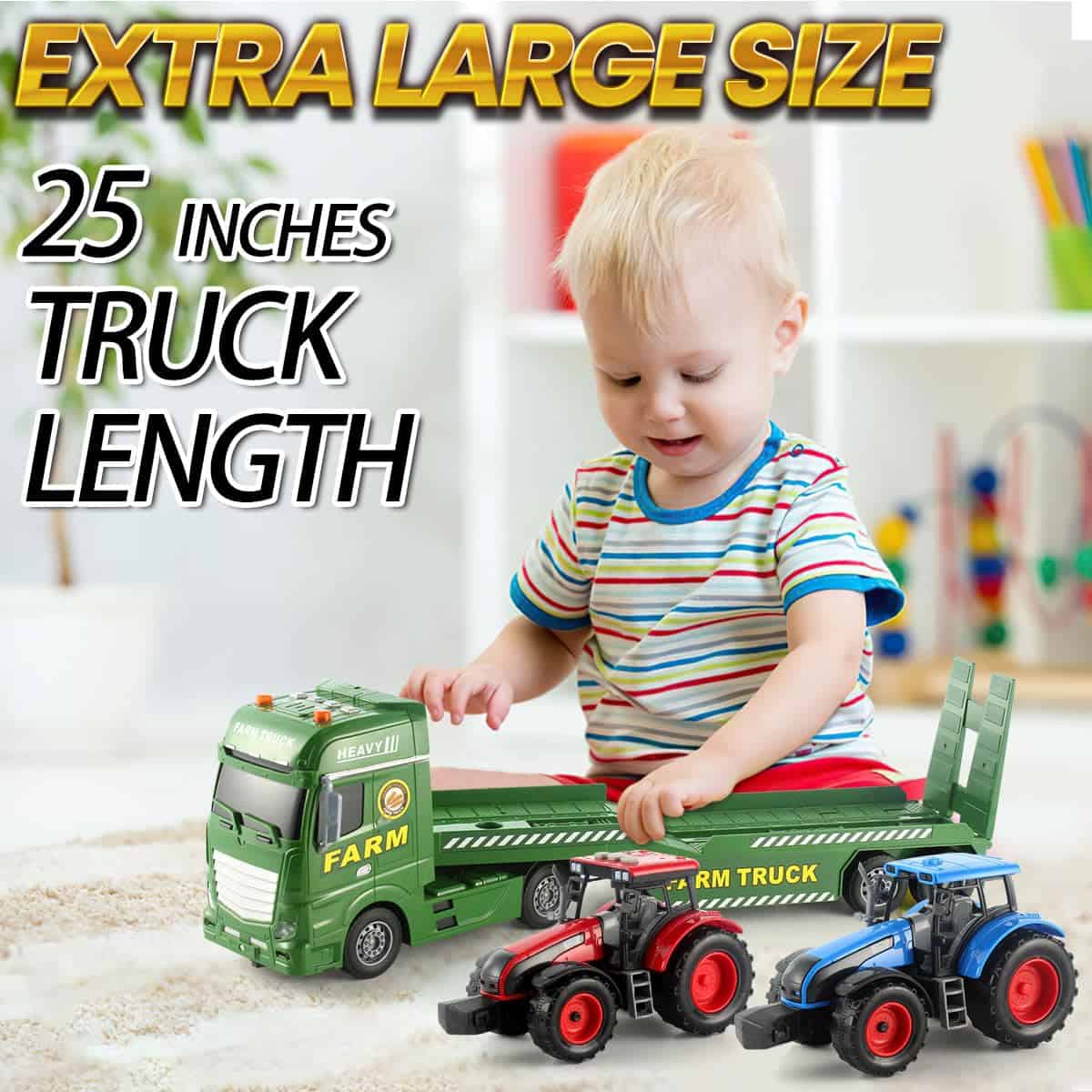 Juguete de Cargadora 3 en 1 Wenbeier de 25" con Tractores - Imagen 7