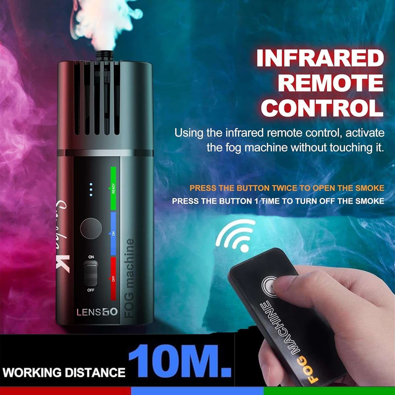 Máquina de Humo LENSGO para Alimentos de Fiesta, pequeña, - Imagen 5