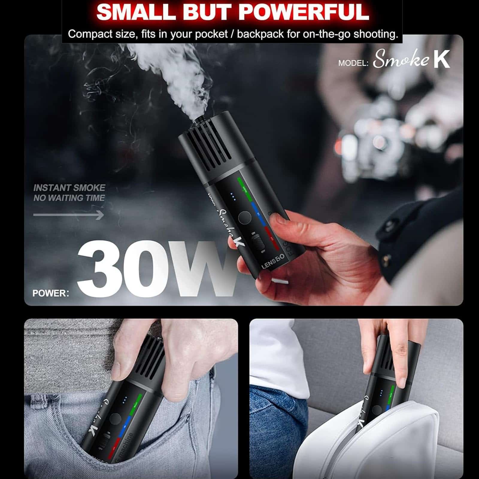 Máquina de Humo LENSGO para Alimentos de Fiesta, pequeña, - Imagen 6