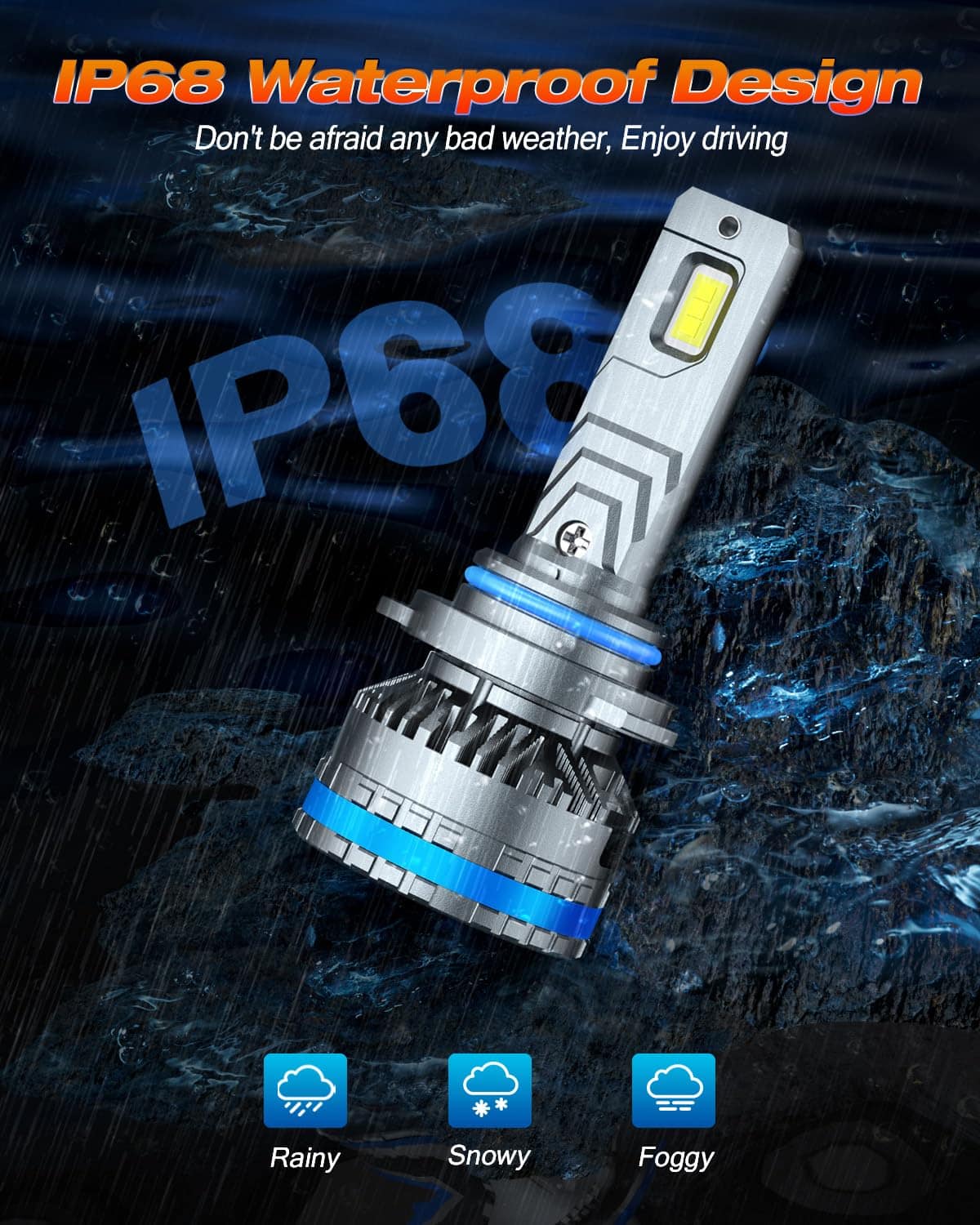 Combos de Bombillas FAHREN 9005 9006, Actualizado 240W - Imagen 8