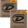 Cuerdas de Bajo Dunlop DBFS40120 Flatwound, Acero