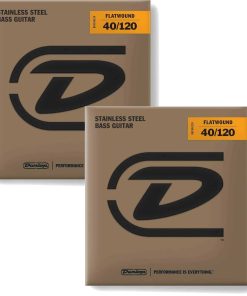 Cuerdas de Bajo Dunlop DBFS40120 Flatwound, Acero