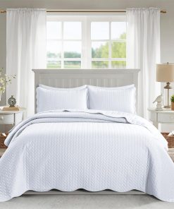 Juego de Edredón MOONLIGHT20015 Tamaño King -Blanco