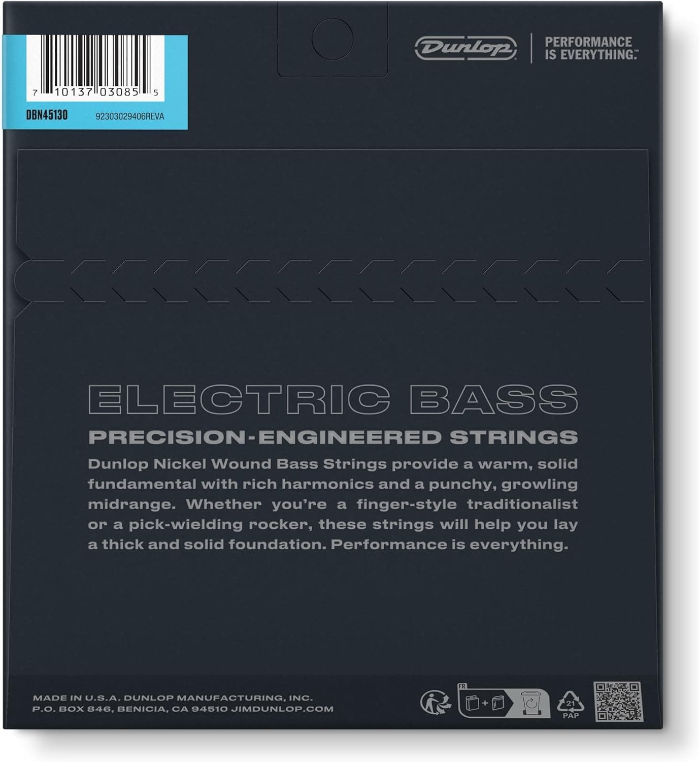 Cuerdas de Bajo de Níquel Dunlop DBN45130, Mediana de 5 - Imagen 4