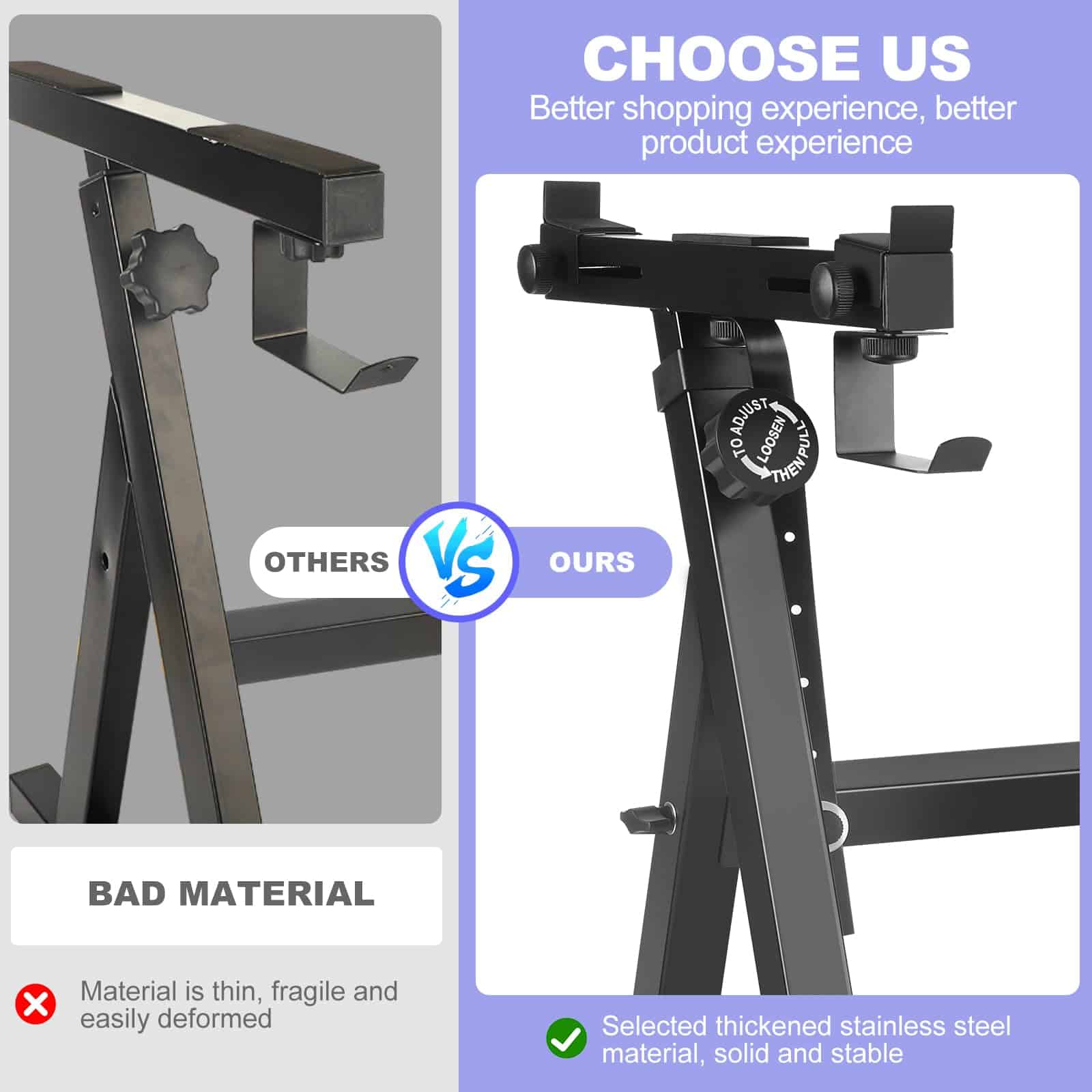 Soporte de Teclado para Piano GrowDaily Stand Piano Duty Z - Imagen 4