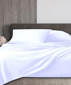 Juego de sábanas DrSleeep 100% Viscosa -Blanco