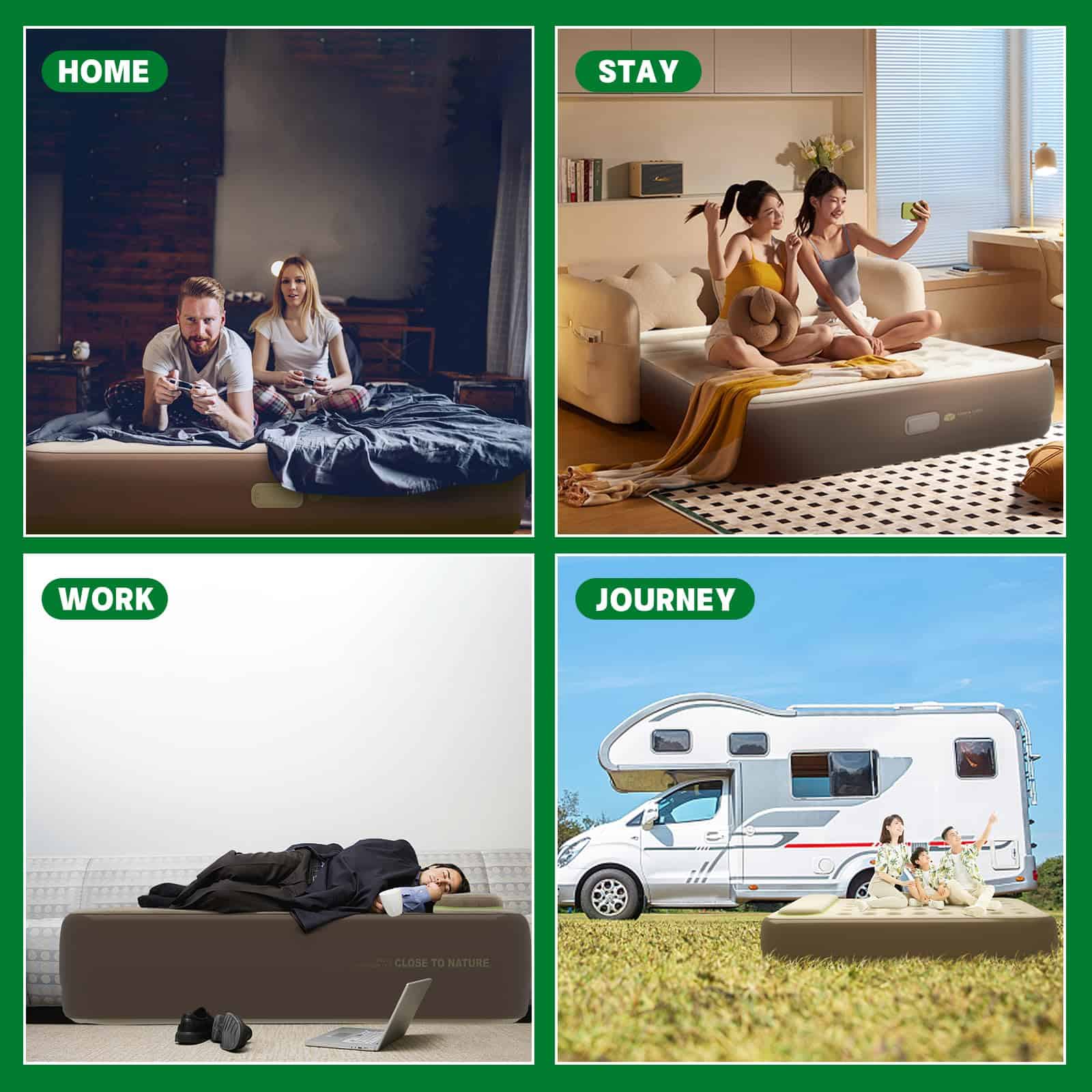 Colchón de Aire Gemelo, Colchón Inflable Inalámbrico - Imagen 8