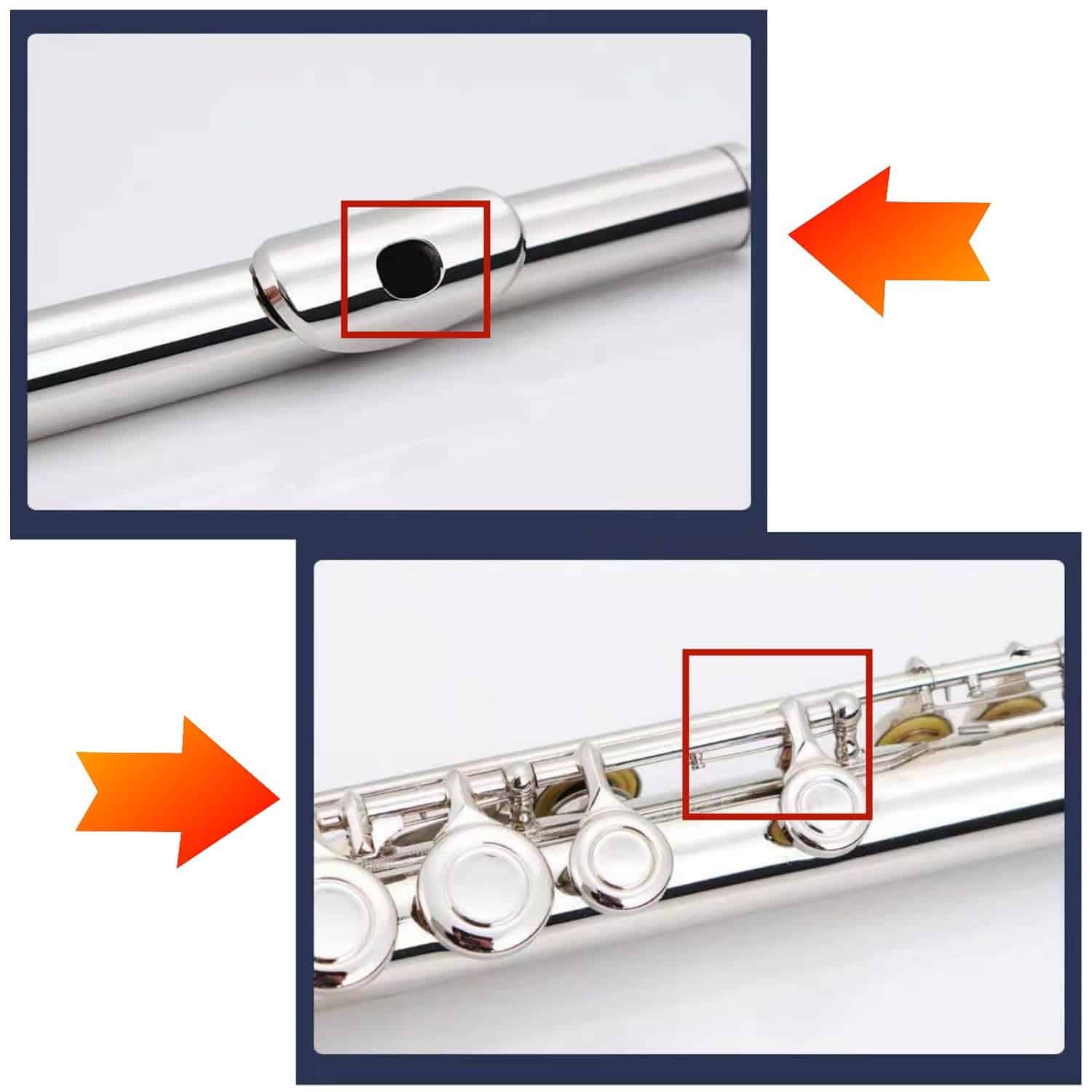 Flauta Aiollns AFL-100 con Cerradura de Agujeros 16 Llaves - Imagen 3