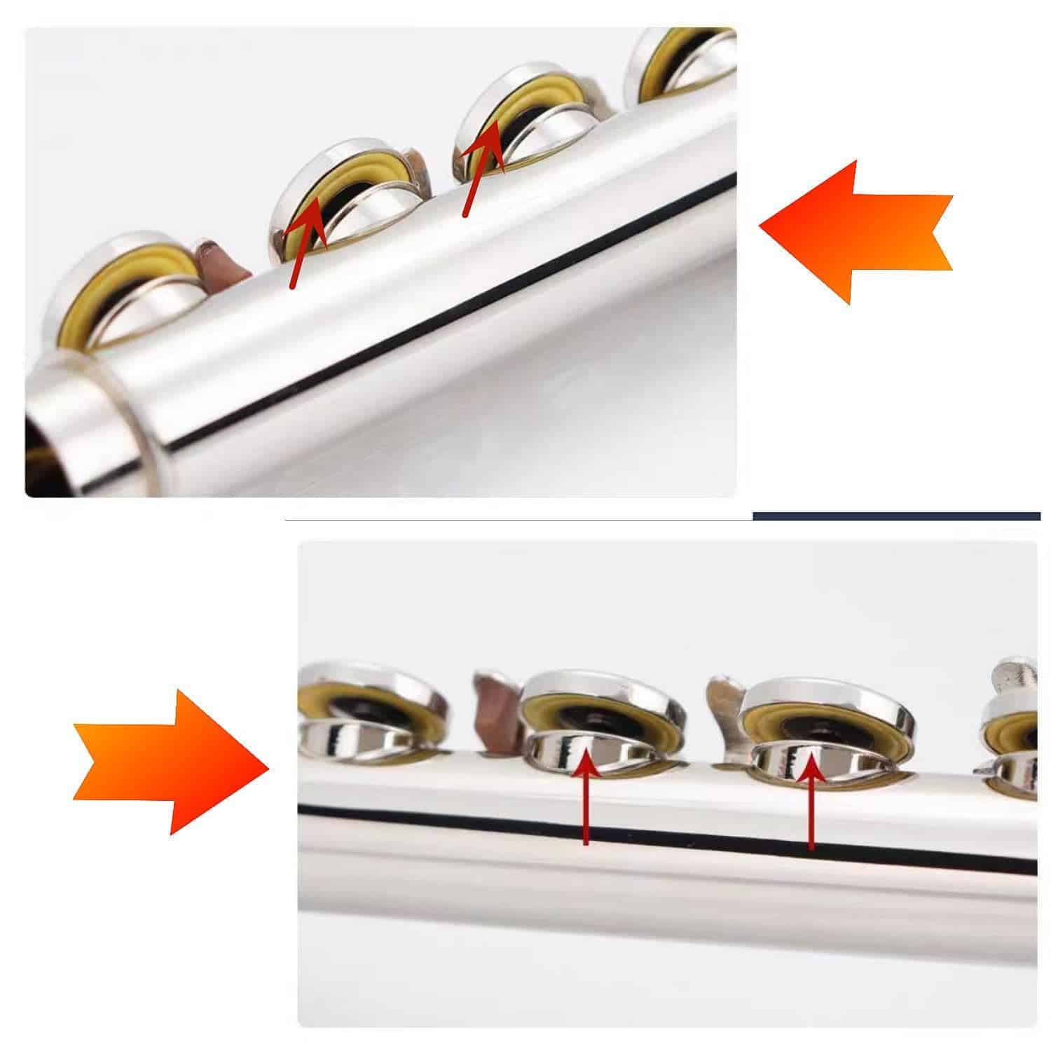 Flauta Aiollns AFL-100 con Cerradura de Agujeros 16 Llaves - Imagen 4