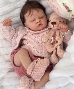 Muñeca de bebé renacida de 19 pulgadas niña realista Muñeca