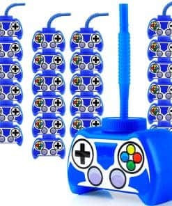 24 Vasos De Plástico Para Fiestas Temáticas de Videojuegos