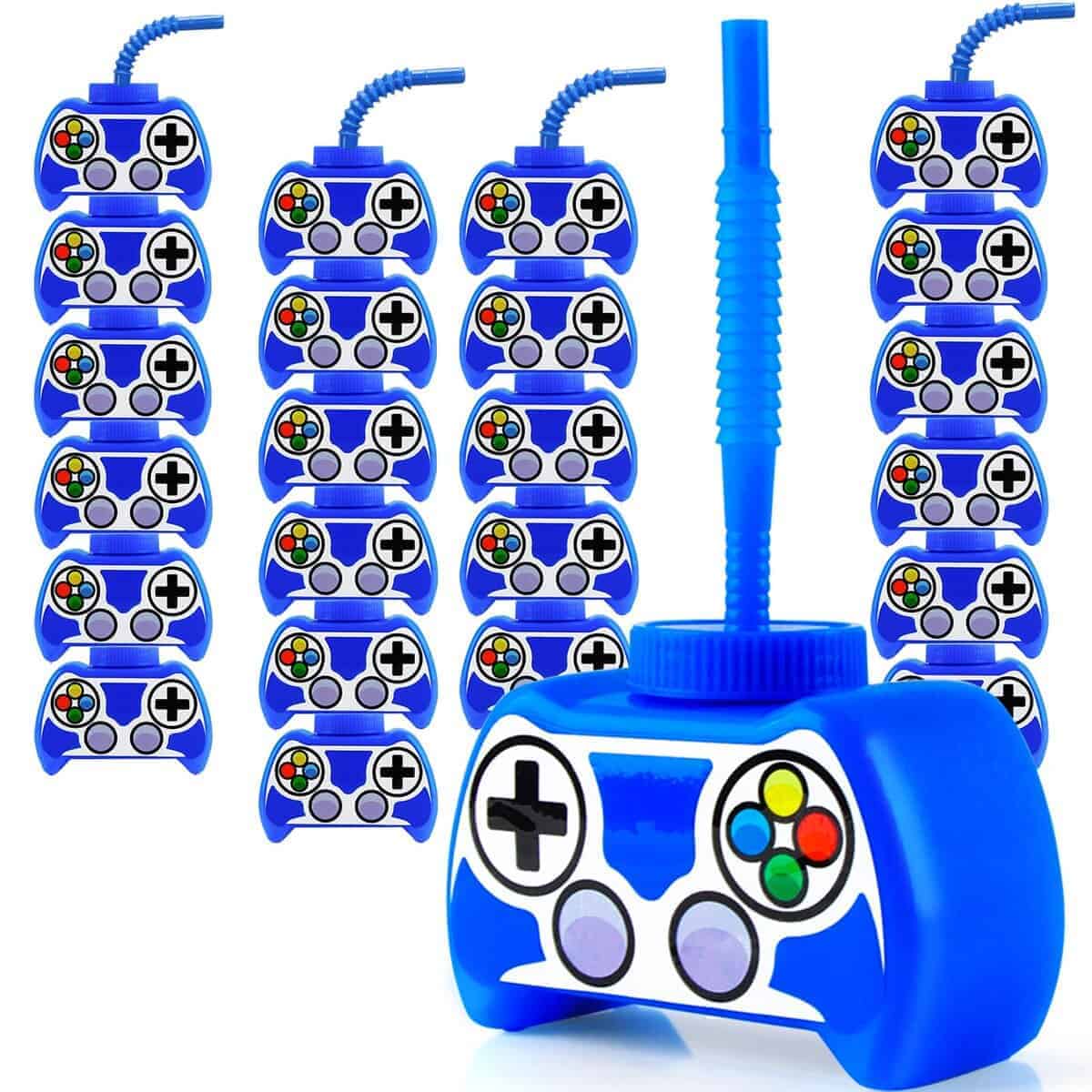 24 Vasos De Plástico Para Fiestas Temáticas de Videojuegos