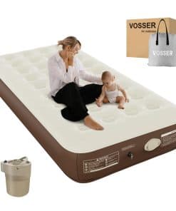 Colchón de Aire Gemelo VOSSER con Bomba Incorporada, 10''de