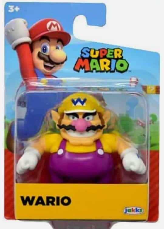 Figura de Acción Mini de Super Mario de 2.5 Pulgadas Wario