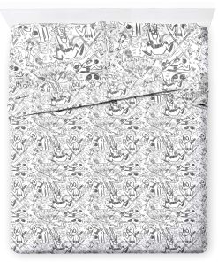 Jay Franco Marvel Deadpool Comic Sketch Juego de sábanas