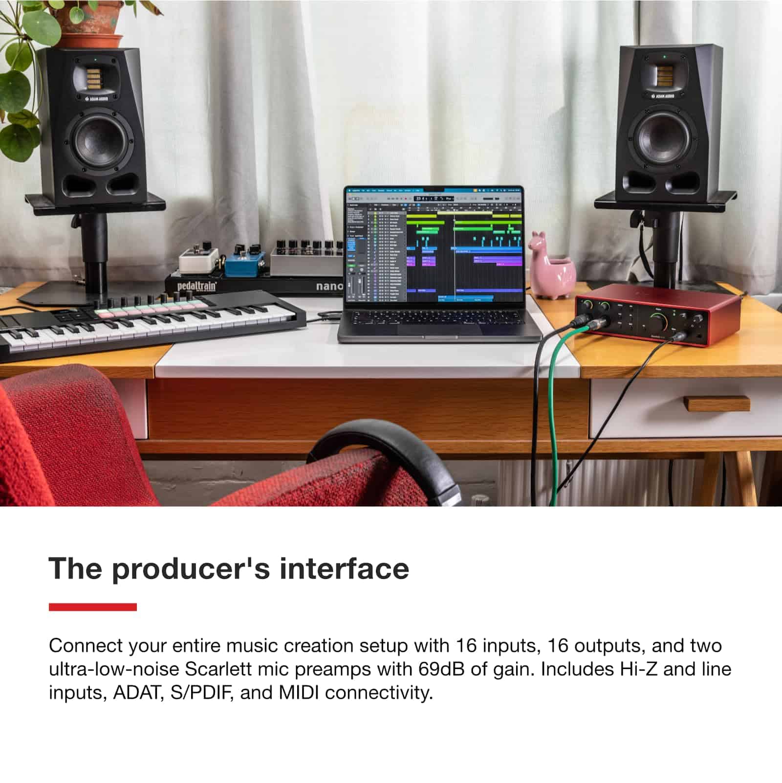 Interface de Audio USB Focusrite Scarlett 16i16 4ta - Imagen 4