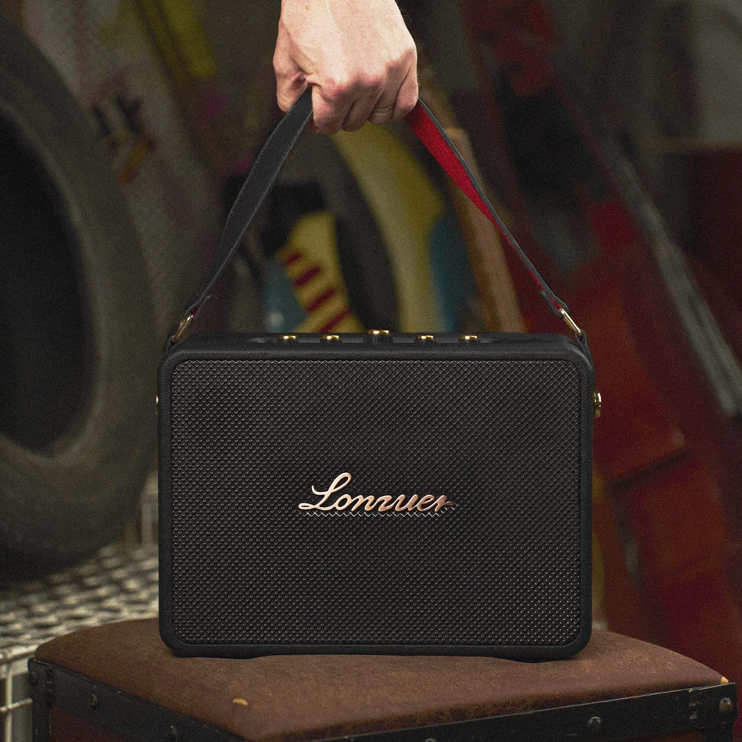 Altavoz de karaoke portátil retro recargable de 18000mAh - Imagen 7