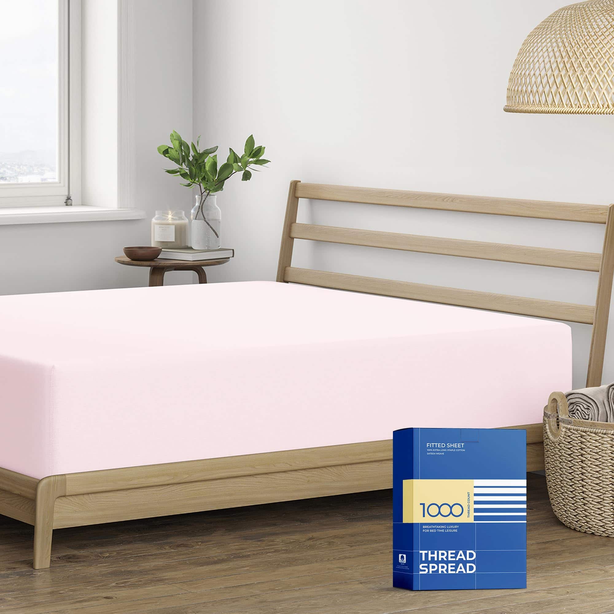 Sábana Ajustable de Algodón Egipcio Satén - 1000 Hilos - Se