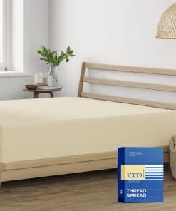 Sábana ajustable de hilo de algodón egipcio de 1000 hilos