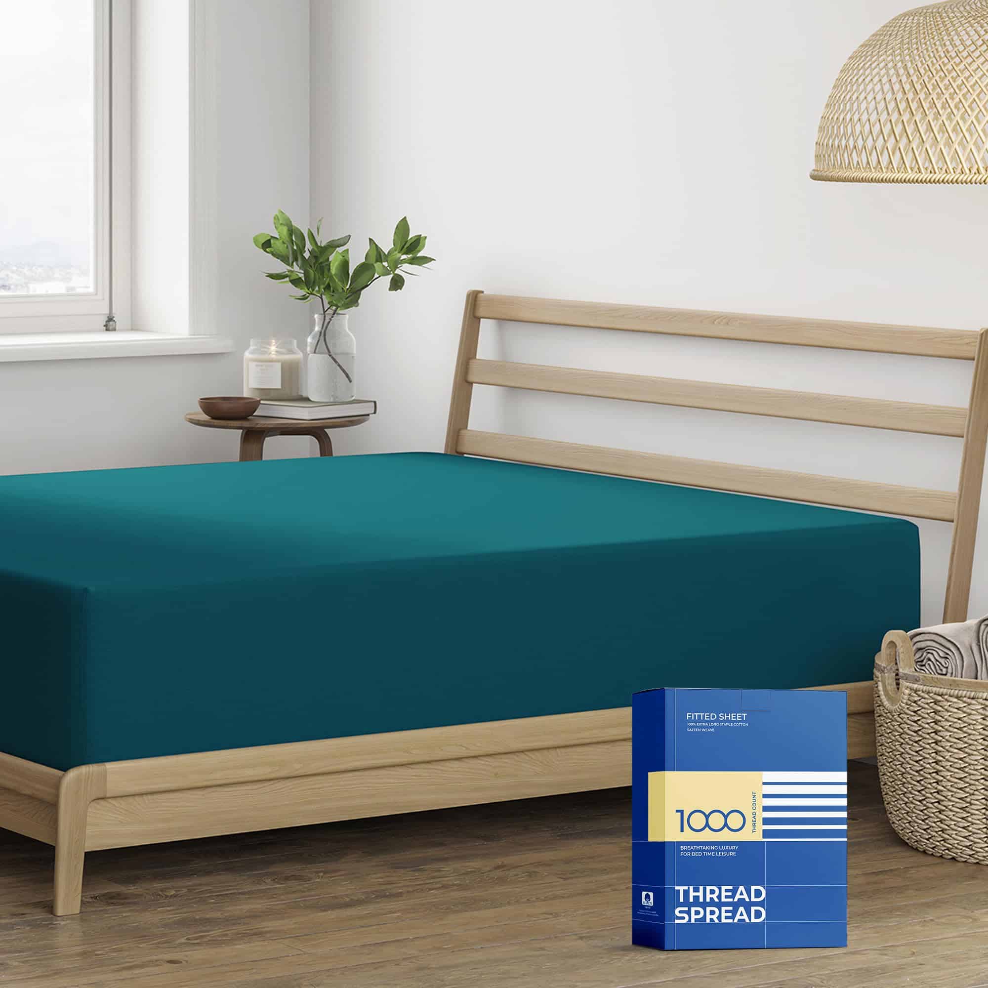 Sábana Ajustable de Algodón Egipcio de 1000 Hilos - Cuenta