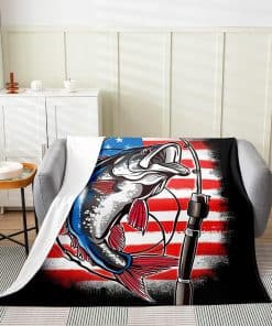 Manta de Pesca de Gran Lucio Feelyou con Patrón de Bandera