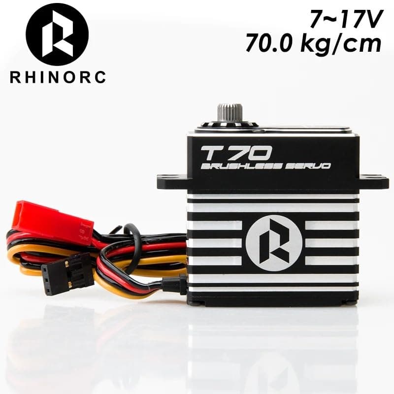 Servo Estándar Brushless RhinoRC T70 70KG 0.10 seg Steel - Imagen 3