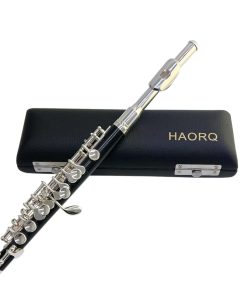 Flauta Piccolo con Estuche en C Llave Plateada de Madera