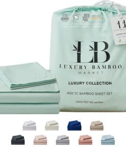 Juego de sábanas de lujo de bambú de mercado | Tamaño King