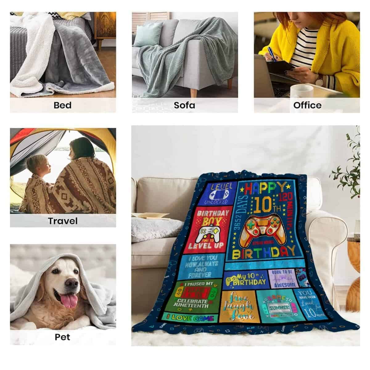 Regalos para niño de 10 años, Manta de Juego Regalo para - Imagen 8